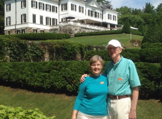 Jean Sonntag - with her husband at Edith Whartons home, The Mount, in the Berkshires. 